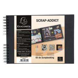 EXACOMPTA Scrapbooking-Set SCRAP ADDICT, hellbraun