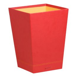 RHODIA Papierkorb, aus Kunstleder, titan