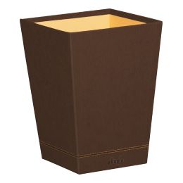 RHODIA Papierkorb, aus Kunstleder, schokolade