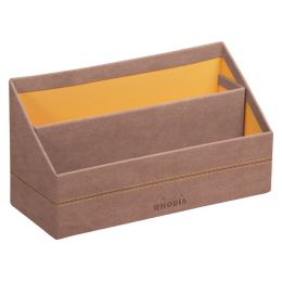 RHODIA Briefhalter, aus Kunststoff, schokolade
