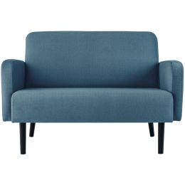 PAPERFLOW 2-Sitzer Sofa LISBOA, Stoffbezug, blau