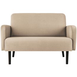PAPERFLOW 2-Sitzer Sofa LISBOA, Stoffbezug, grau