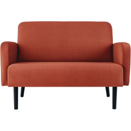 PAPERFLOW 2-Sitzer Sofa LISBOA, Stoffbezug, braun