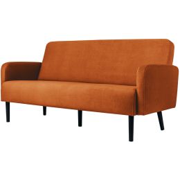 PAPERFLOW 3-Sitzer Sofa LISBOA, Stoffbezug, braun
