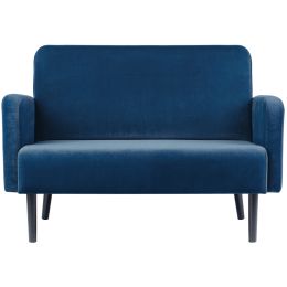 PAPERFLOW 2-Sitzer Sofa LISBOA, Samtbezug, blau