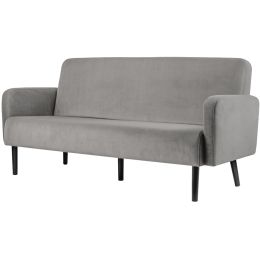 PAPERFLOW 3-Sitzer Sofa LISBOA, Samtbezug, blau