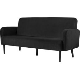 PAPERFLOW 3-Sitzer Sofa LISBOA, Samtbezug, rost