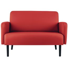 PAPERFLOW 2-Sitzer Sofa LISBOA, Kunstlederbezug, wei