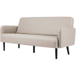 PAPERFLOW 3-Sitzer Sofa LISBOA, Kunstlederbezug, orange