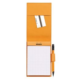 RHODIA Notizblock No. 12, 95 x 130 mm, kariert, orange