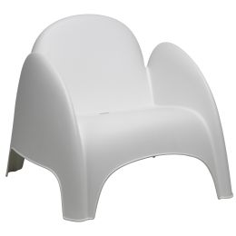 PAPERFLOW Kunststoff-Sessel DUMBO, wei, 4er-Set