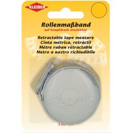 KLEIBER Schneider-Rollmaband, 150 cm, silber