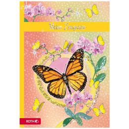 ROTH Zeugnismappe Schmetterling, mit Design und Effekt