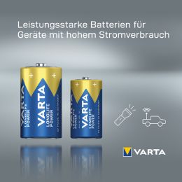 VARTA Alkaline Batterie Longlife Power, Baby (C), 6er