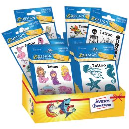 AVERY Zweckform ZDesign KIDS Tattoos, Theken-Display