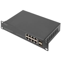 DIGITUS 10 Gigabit Switch, 8-Port, Unmanaged, 2 Uplinks