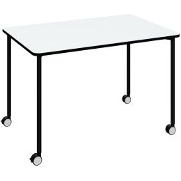 PAPERFLOW Mobiler Tisch FLEX OFFICE, rechteckig, schwarz