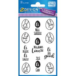 AVERY Zweckform ZDesign Oster-Sticker Hasen-Buttons