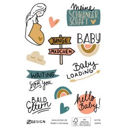 AVERY Zweckform ZDesign Sticker CREATVE Schwangerschaft