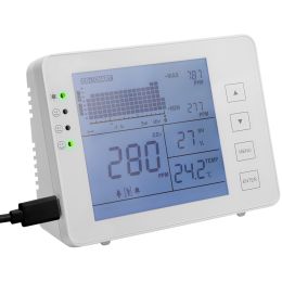 LogiLink CO2-Messgerät mit Ampel, weiß