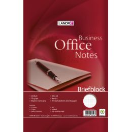 LANDR Briefblock Business Office Notes, DIN A4, kariert