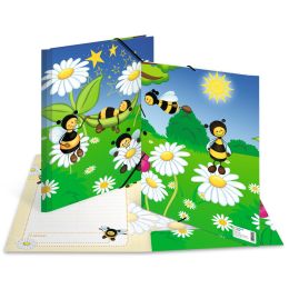HERMA Eckspannermappe Tiere Bienenwiese, Karton, DIN A4