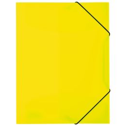 HERMA Eckspannermappe, aus PP, DIN A4, neon-gelb
