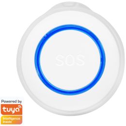 LogiLink Wi-Fi Smart SOS-Melder, Tuya kompatibel, wei/blau