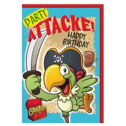 SUSY CARD Geburtstagskarte - Humor Piratenpapagei