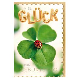 SUSY CARD Geburtstagskarte Rosen-Ecken