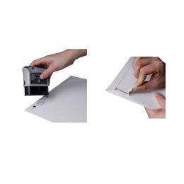 smartboxpro Versandtasche, aus weißer Vollpappe, DIN C4