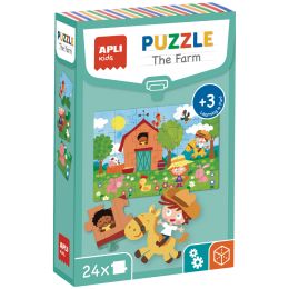 APLI kids Lernpuzzle The Farm, 24 Teile