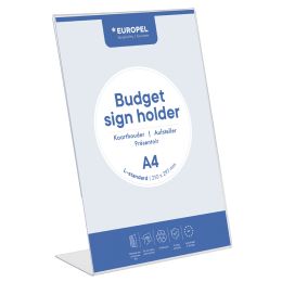 EUROPEL Tischaufsteller Budget, DIN A4 hoch, schrg
