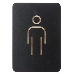 EUROPEL Piktogramm WC Herren, schwarz