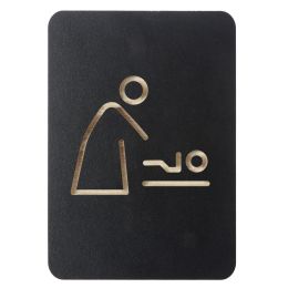 EUROPEL Piktogramm WC Behinderte, schwarz