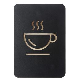 EUROPEL Piktogramm Kaffeetasse, schwarz