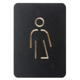 EUROPEL Piktogramm WC Genderneutral, schwarz