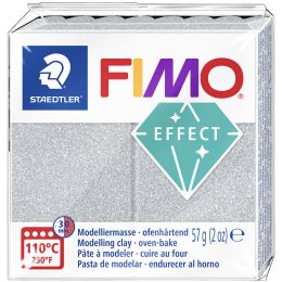 FIMO EFFECT Modelliermasse, ofenhrtend, silber-glitter, 57g