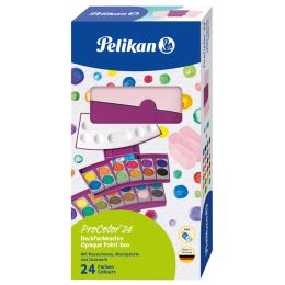 Pelikan Deckfarbkasten ProColor 735, 24 Farben, beere/rosa