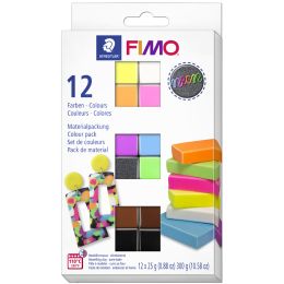 FIMO Modelliermasse-Set neon, 12er Set