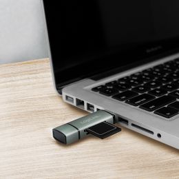 LogiLink USB 3.2 Gen1 Card Reader, SD/Micro SD, alu