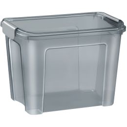 CEP Aufbewahrungsbox SHADOW, 18 Liter, transparent rauchgrau