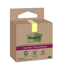 Post-it Super Sticky Recycling Notes, 76 x 76 mm, gelb
