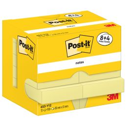Post-it Notes Haftnotizen, 51 x 38 mm, gelb