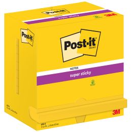 Post-it Super Sticky Notes Haftnotizen, 76 x 76 mm, gelb