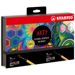 STABILO Kreativ-Set Pen 68 & point 88 ARTY, 68er Etui