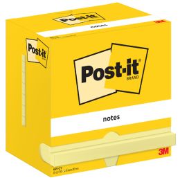 Post-it Haftnotizen Notes, 127 x 76 mm, gelb