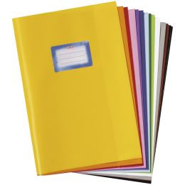 herlitz Heftschoner DIN A4, geprägt (Bast), PP, gelb