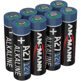 ANSMANN Alkaline Batterie A27/LR27, 12 Volt, 8er Pack