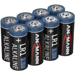 ANSMANN Alkaline Batterie LR1, 1,5 Volt, 8er Pack